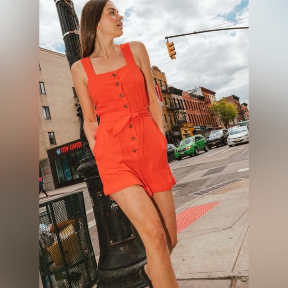 Frnch - Tatiana Romper - Rouge L - Picture 4 of 13